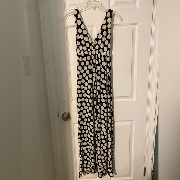 Necessary Objects Dresses & Skirts - Black and white polka dot maxi dress